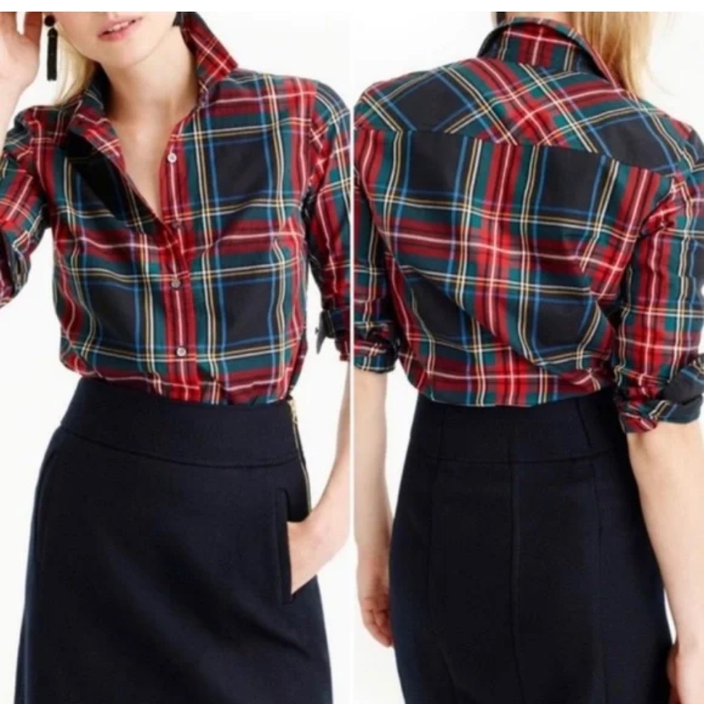 J CREW Stewart plaid shirt